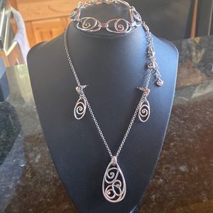 Brighton necklace, bracelet and earrings set